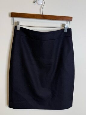 J. Crew No. 2 pencil skirt wool blue size 4P
